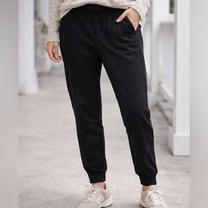 Apana Black Man’s Track Joggers size L very good quality fabric